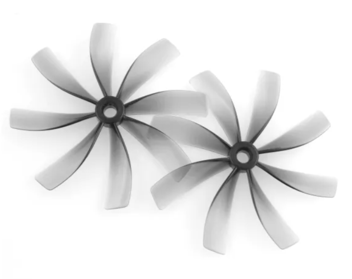 HQProp Duct-76MMX8 for Cinewhoop Grey (2CW+2CCW)-Poly Carbonate