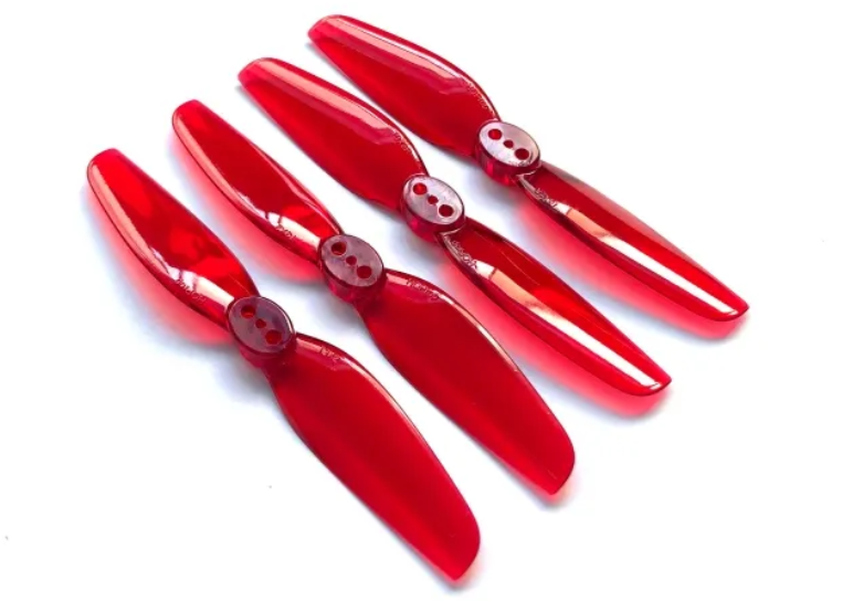 HQ Durable Prop T3X2 Light Red (2CW+2CCW)-Poly Carbonate