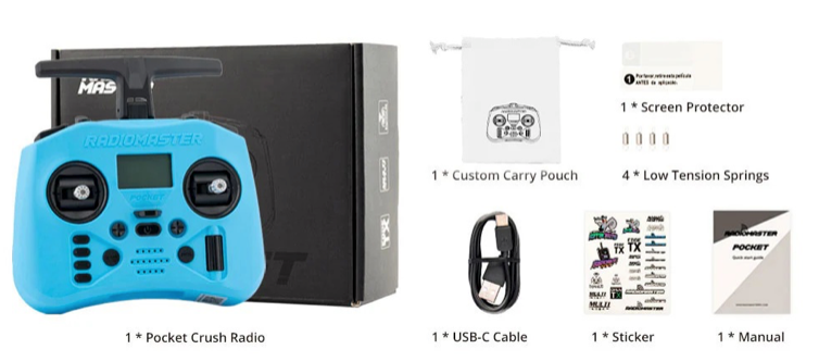 Controller RadioMaster Pocket Crush ExpressLRS (Red)