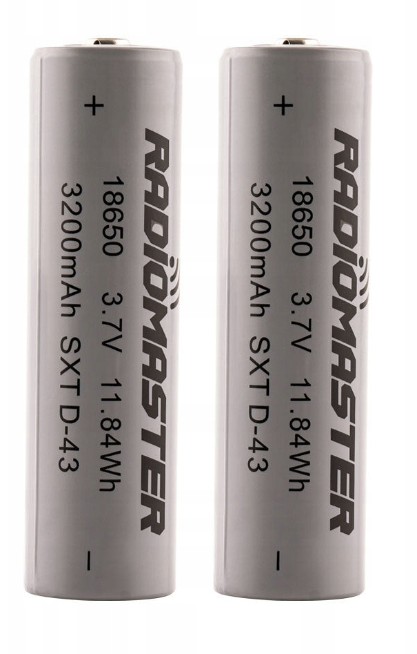 Radiomaster 18650 3,7V 11,84Wh 3200mAh Batteries (2-Pack)